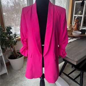 Workshop Republic Clothing Vibrant Pink Blazer